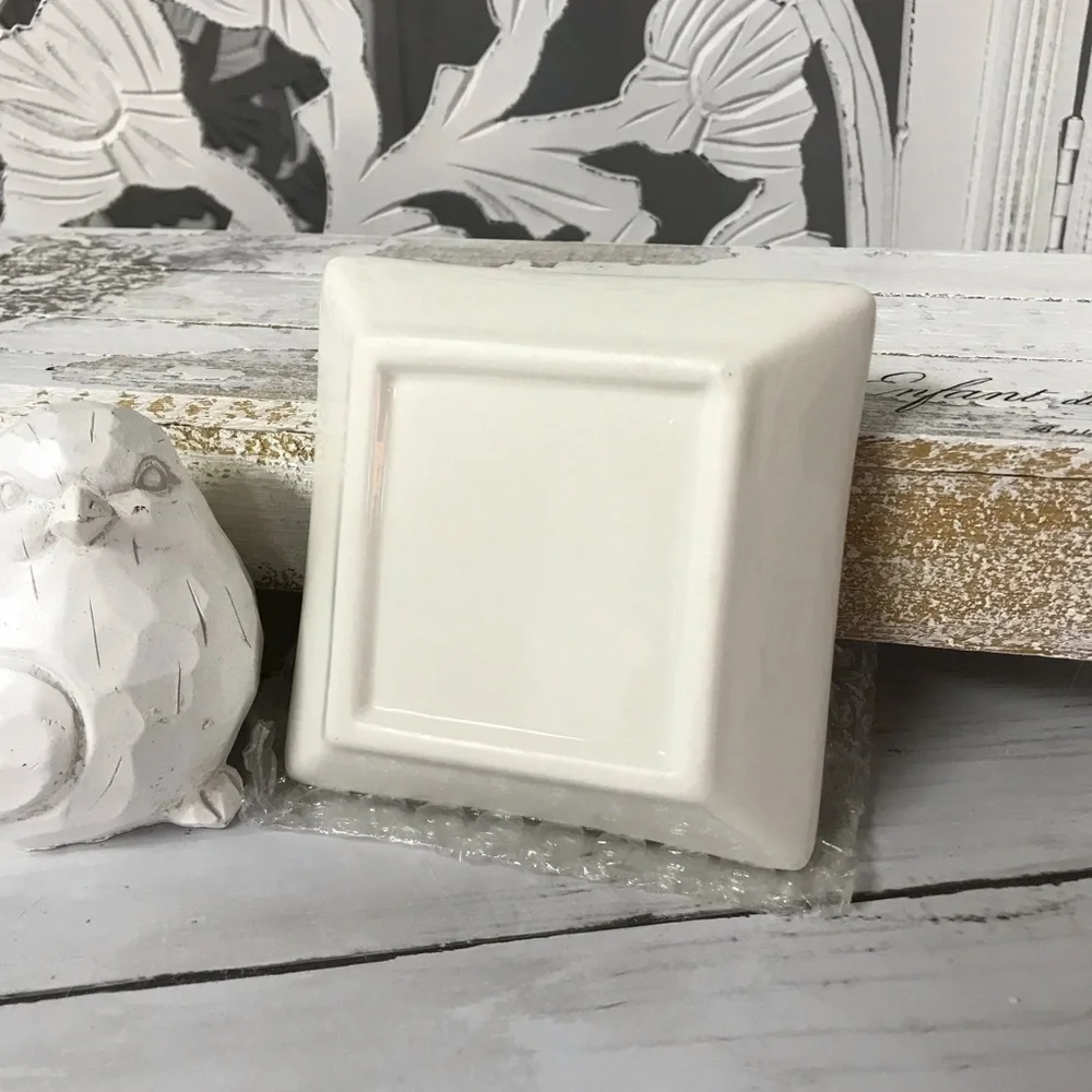 Ceramic Friendship Ring & Jewelry Holder / Trinket Dish, Ivory, Ring Holder